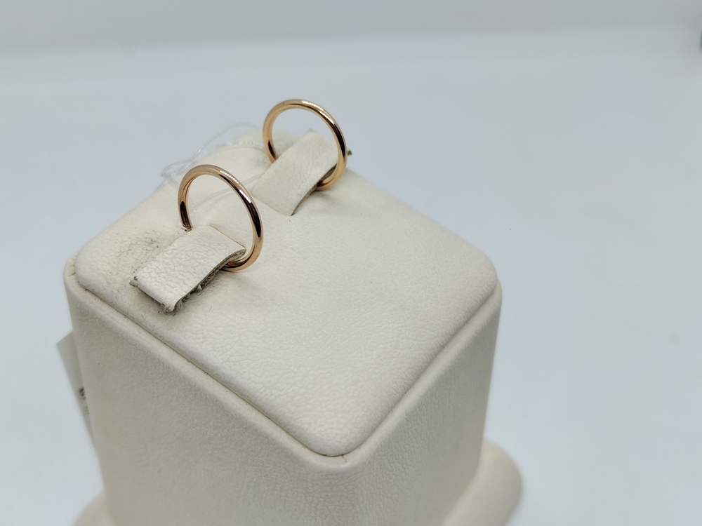 СЕРЬГИ КОНГО без камня (Au 585)