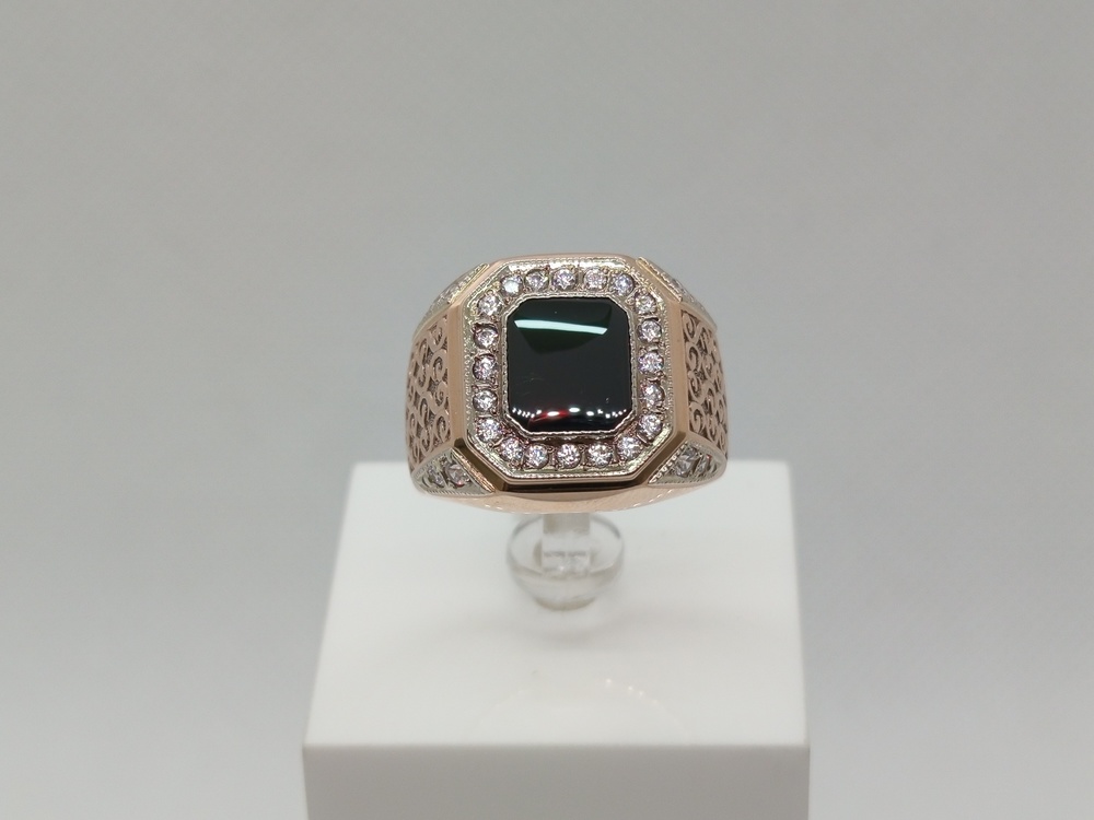 ПЕЧАТКА С КАМНЯМИ (Au 585)