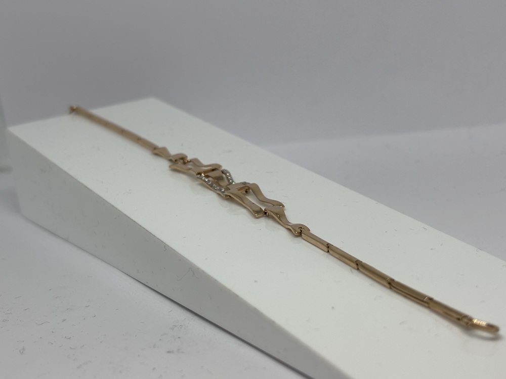 БРАСЛЕТ ФАНТАЗИЯ с камнями (Au 585)