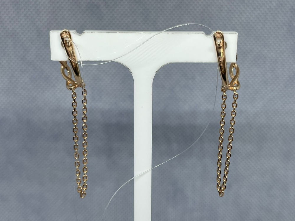 СЕРЬГИ БЕЗ КАМНЯ (Au 585)