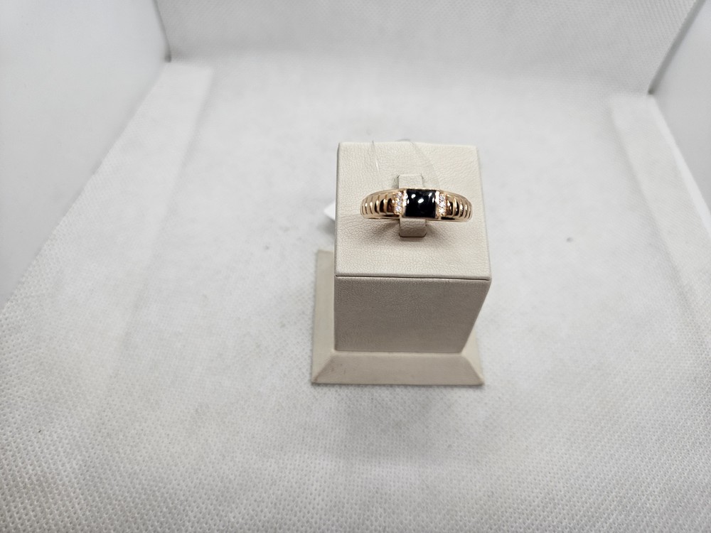 КОЛЬЦО ПЕЧАТКА с камнями (Au 585)