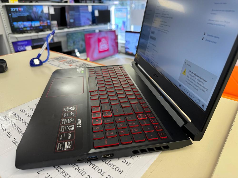 Ноутбук Acer; Core i5-10300H, GeForce GTX 1650, 8 Гб, 512 GB, Нет