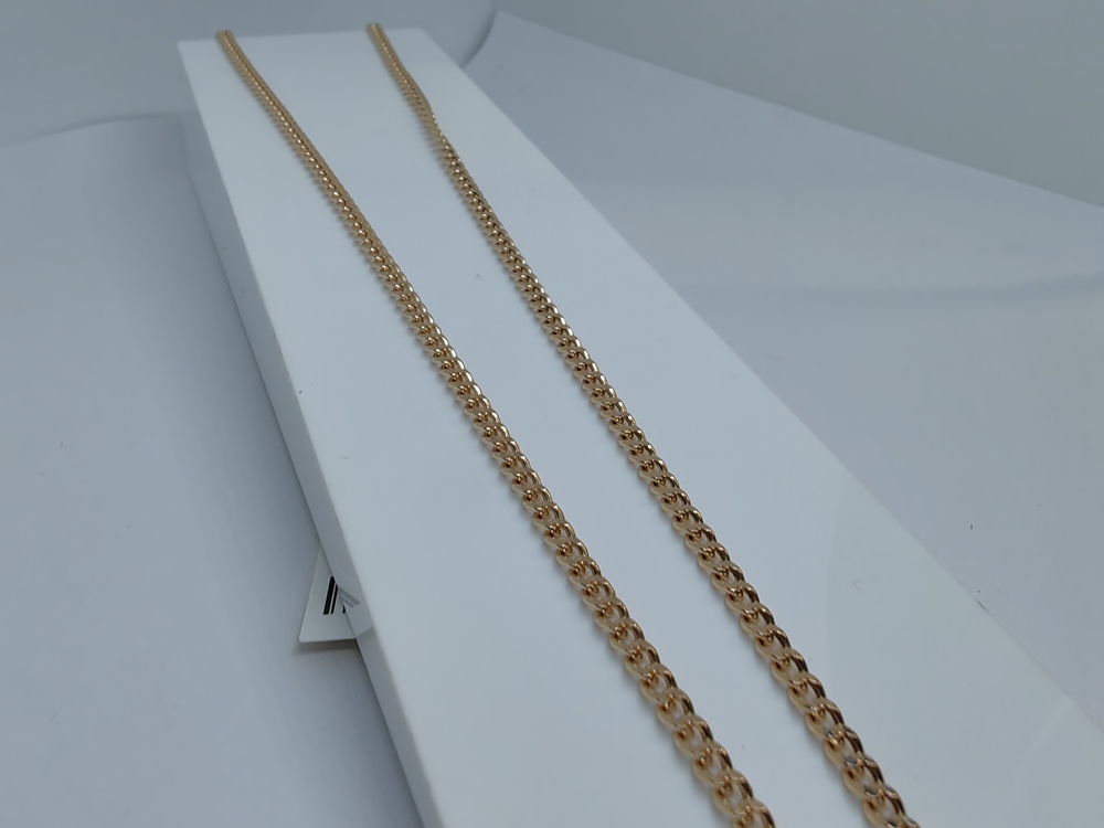 8080002П-45 ЦЕПЬ ПУСТОТЕЛАЯ Панцирное (Au 585)