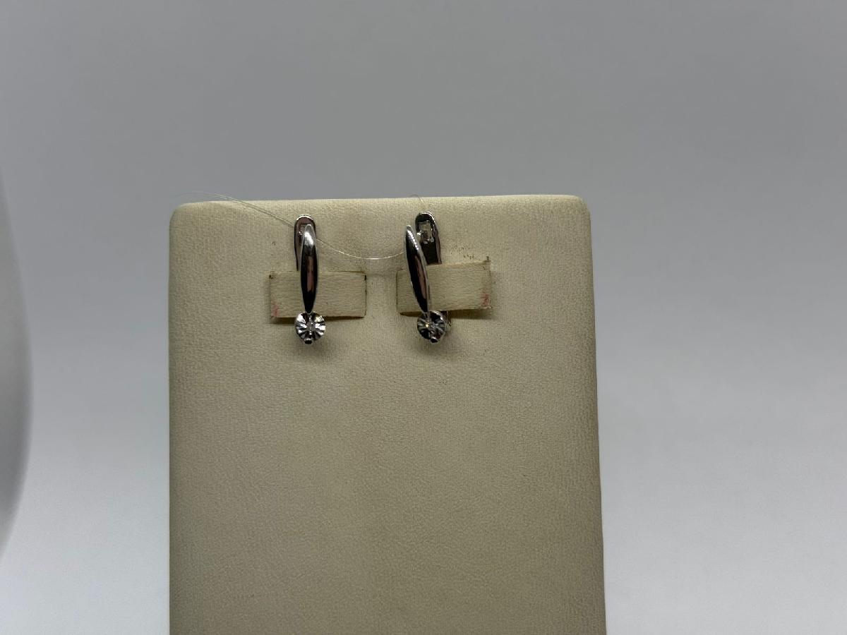 СЕРЬГИ БРИЛЛИАНТ (Ag 925)