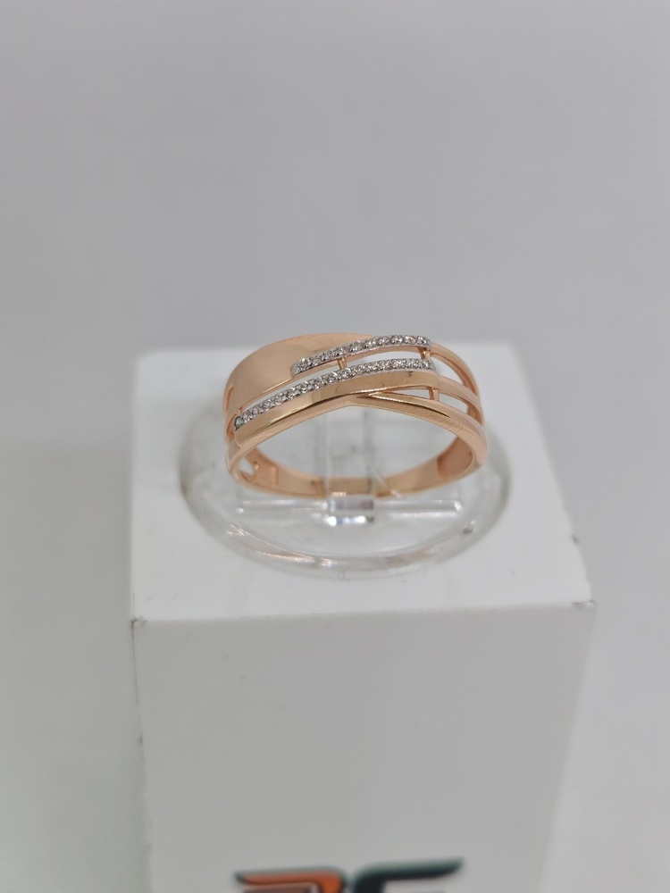 КОЛЬЦО С КАМНЯМИ (Au 585)