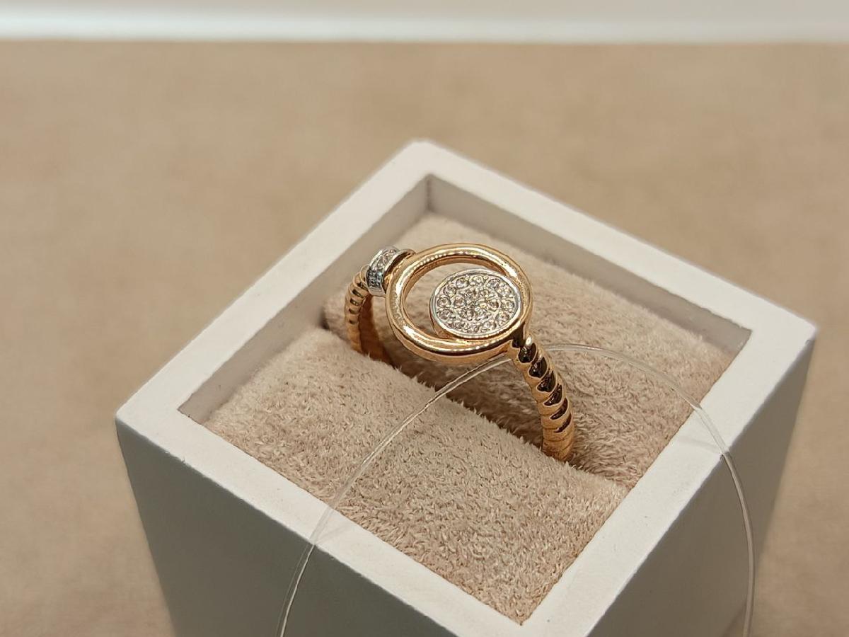 КОЛЬЦО С КАМНЯМИ (Au 585)