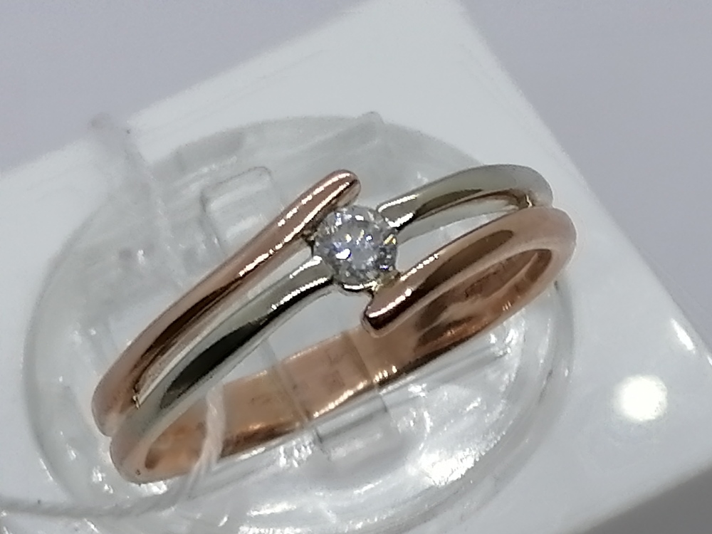 КОЛЬЦО БРИЛЛИАНТ Au 585