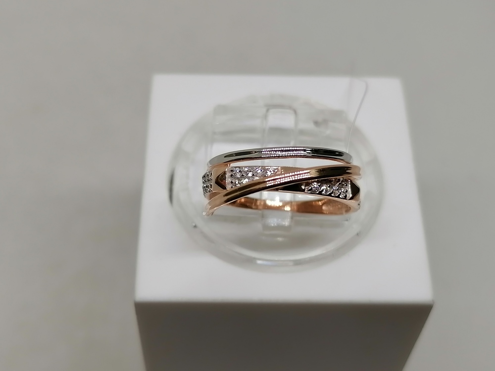 1105340 КОЛЬЦО С КАМНЯМИ (Au 585)