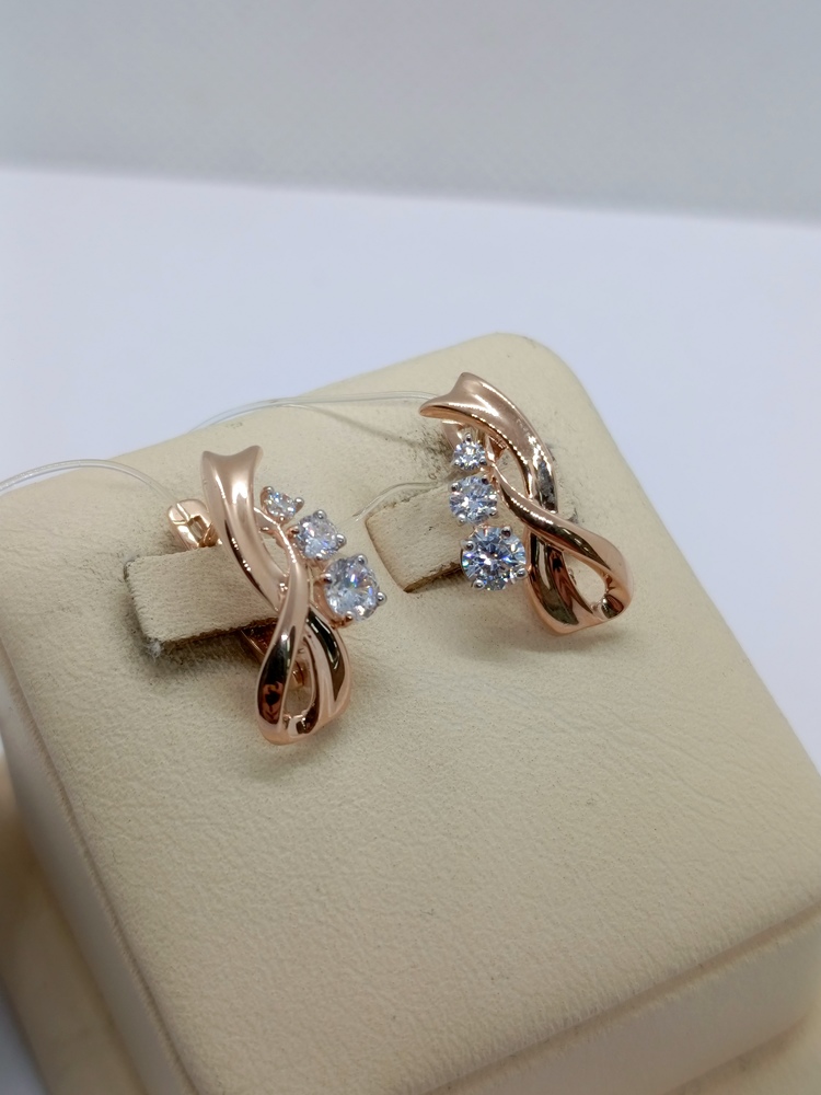 СЕРЬГИ С КАМНЯМИ (Au 585)