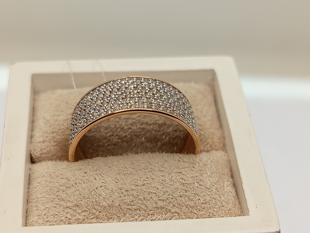 КОЛЬЦО С КАМНЯМИ (Au 585)