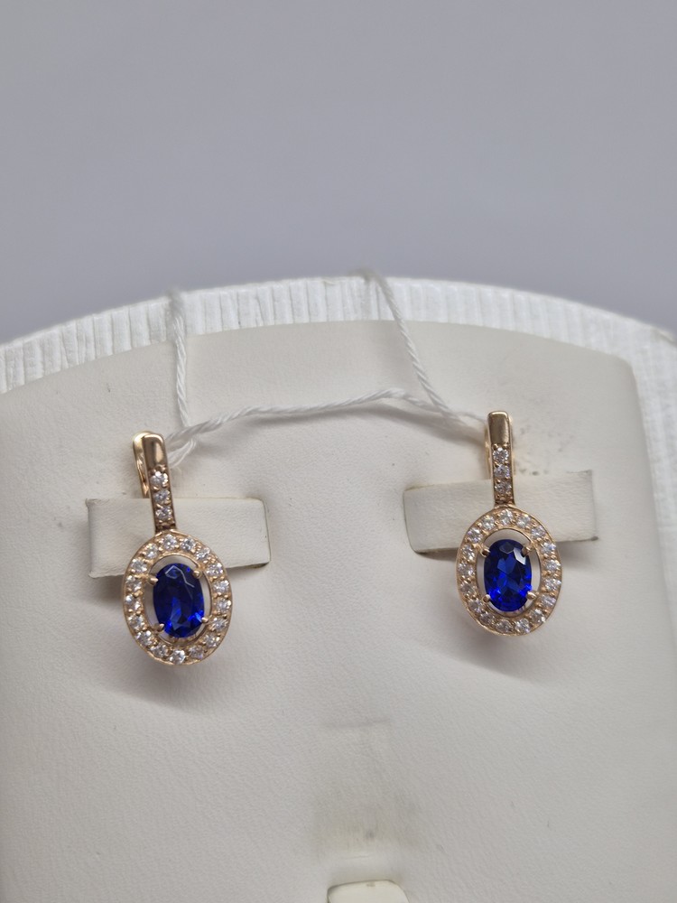 СЕРЬГИ С КАМНЯМИ (Au 585)