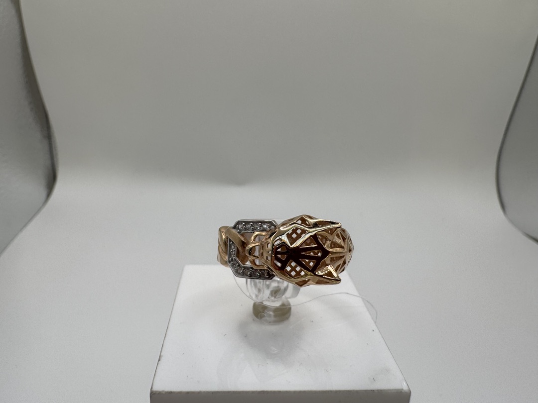 КОЛЬЦО С КАМНЯМИ (Au 585)