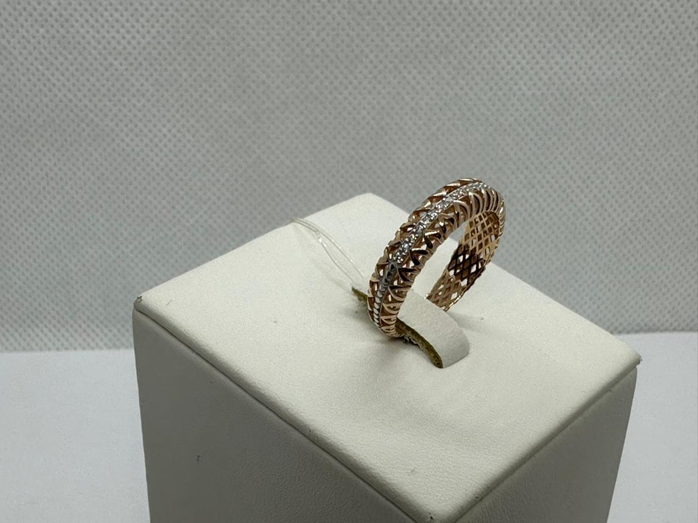 КОЛЬЦО С КАМНЯМИ (Au 585)