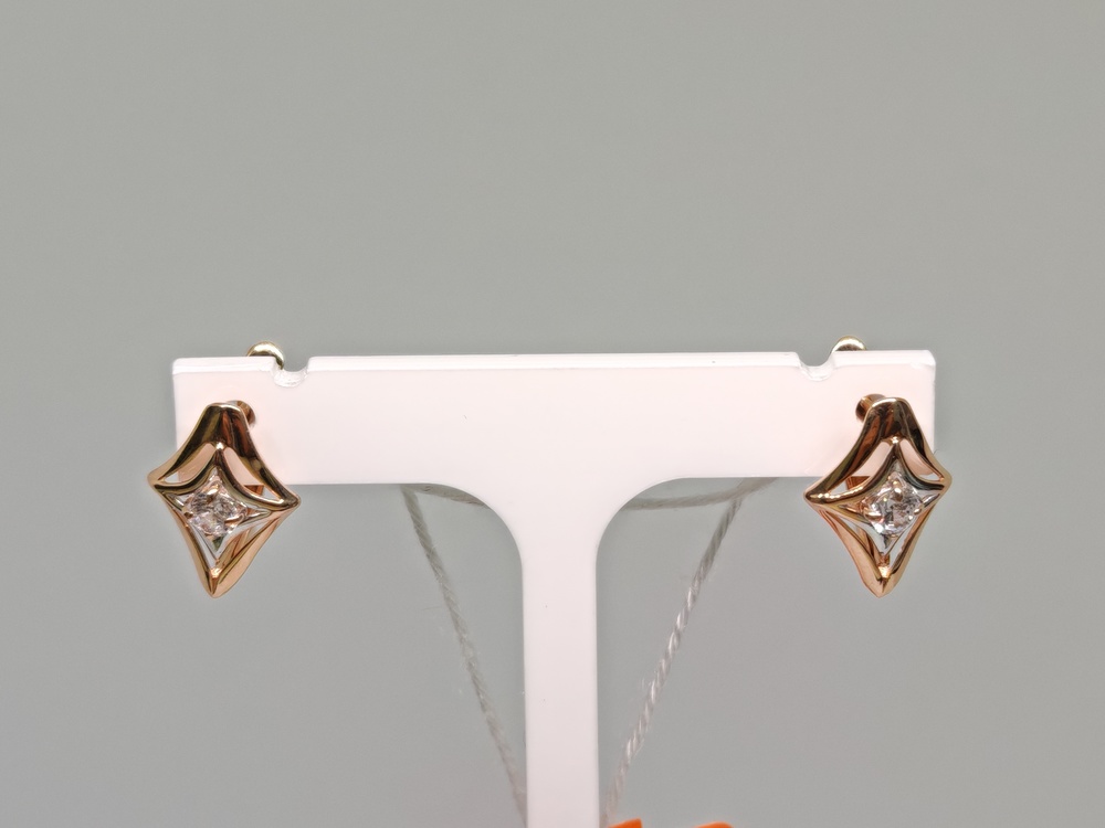 СЕРЬГИ С КАМНЕМ (Au 585)