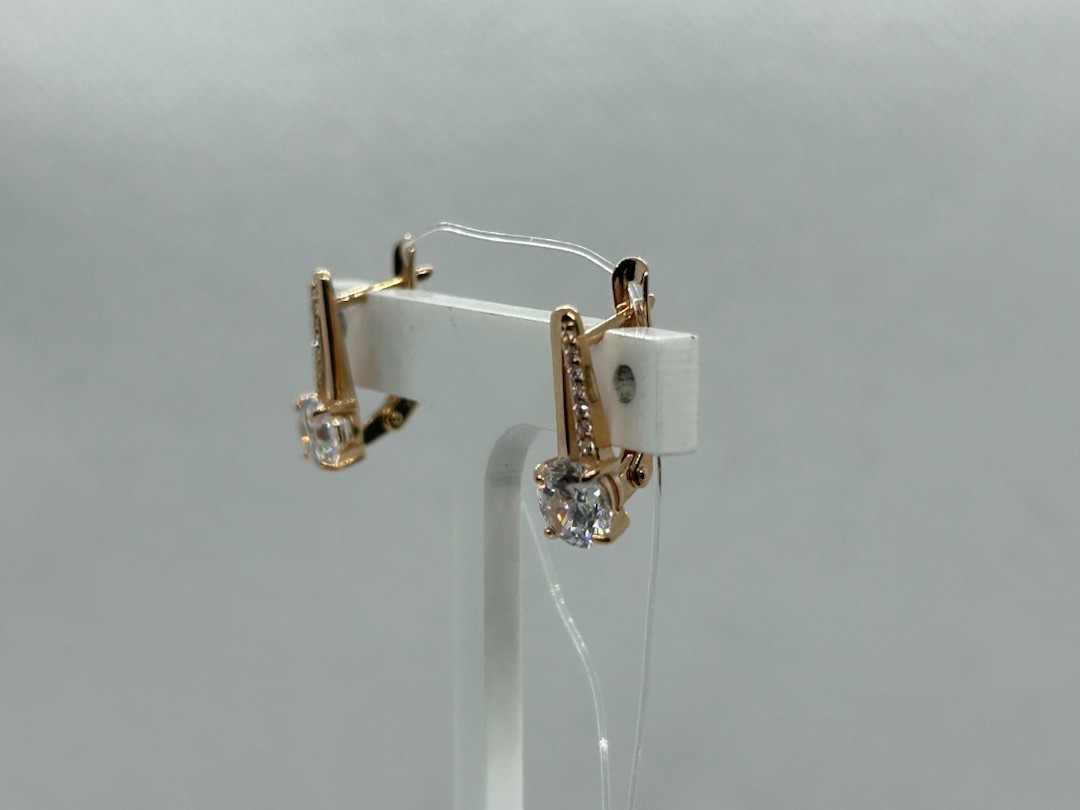 СЕРЬГИ С КАМНЯМИ (Au 585)