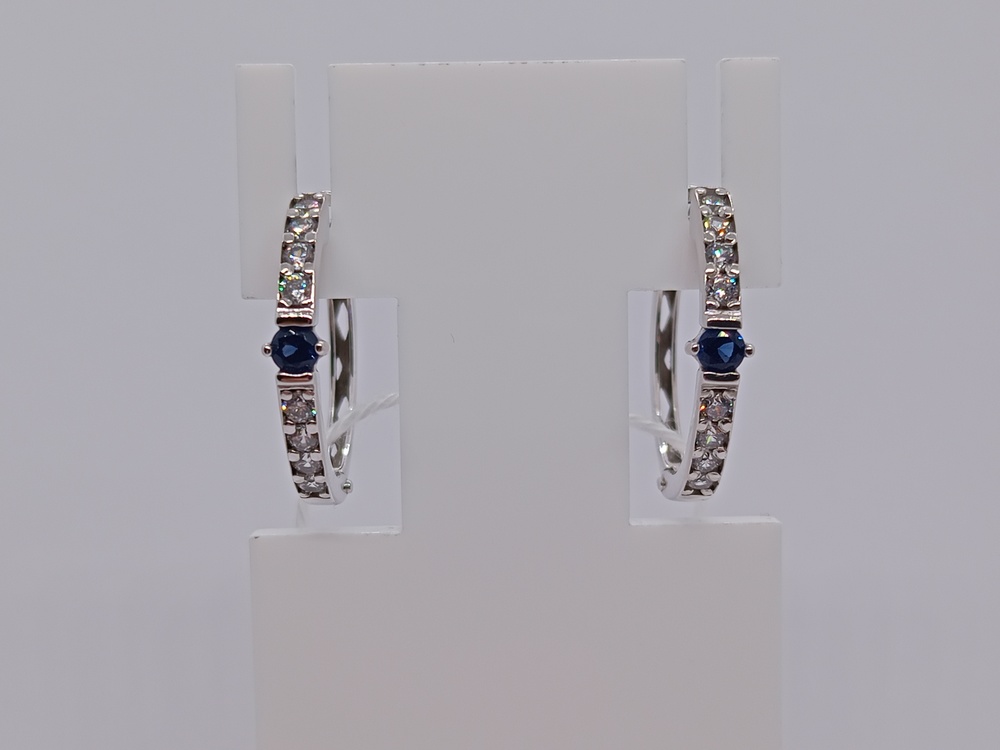 СКМИ585 СЕРЬГИ С КАМНЯМИ (Au 585)