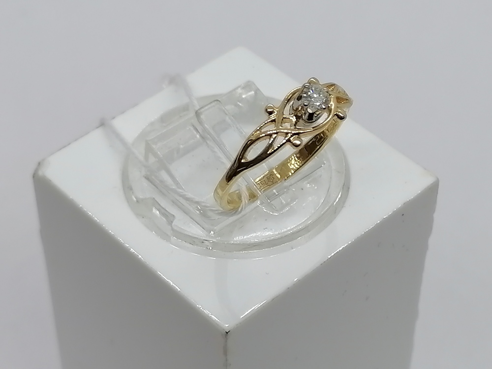 КОЛЬЦО БРИЛЛИАНТ Au 750