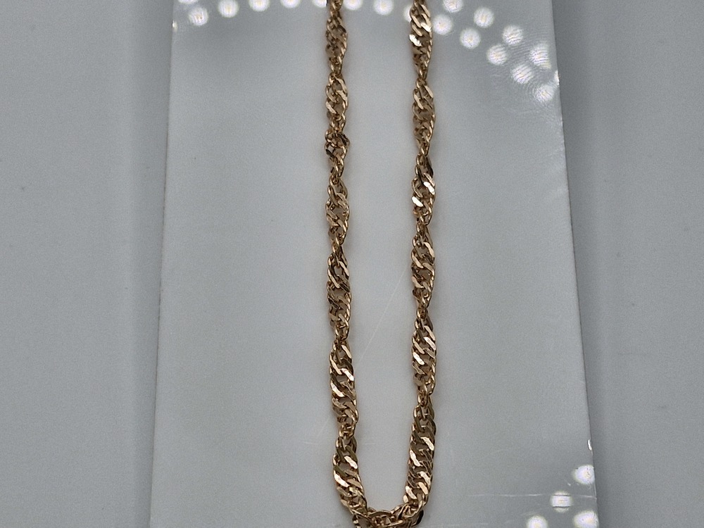 ЦЕПЬ ПУСТОТЕЛАЯ Сингапур (Au 585)