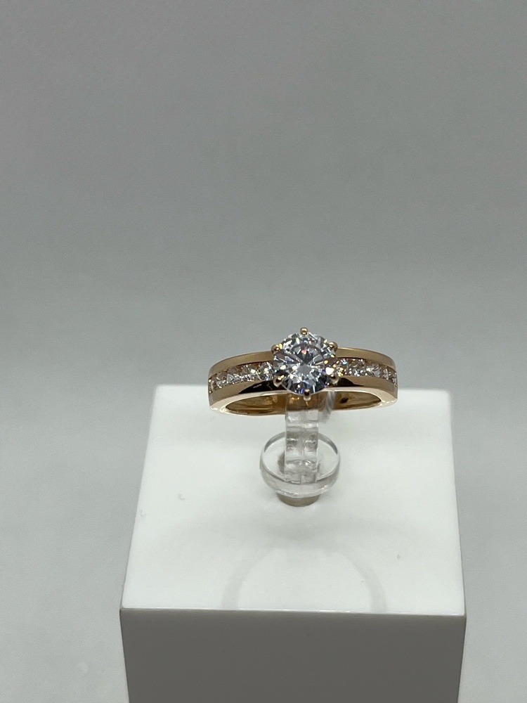 КОЛКМИ585 КОЛЬЦО С КАМНЯМИ (Au 585)