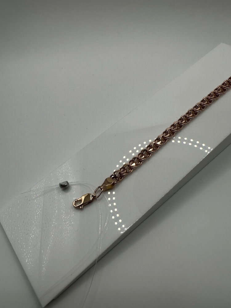 БРАСЛЕТ ПУСТОТЕЛЫЙ Бисмарк (Au 585)