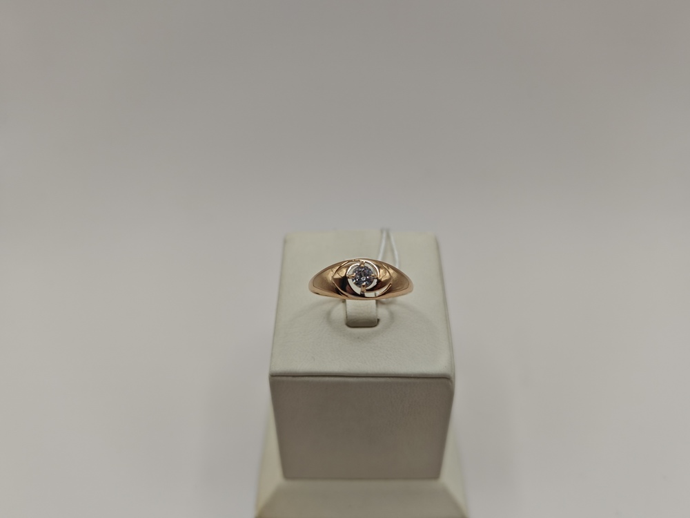 КОЛКМ585 КОЛЬЦО С КАМНЕМ (Au 585)