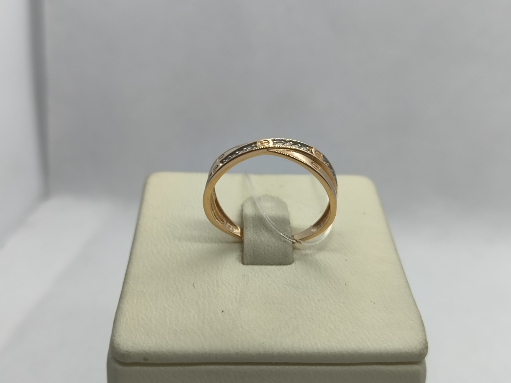 КОЛЬЦО С КАМНЯМИ (Au 585)