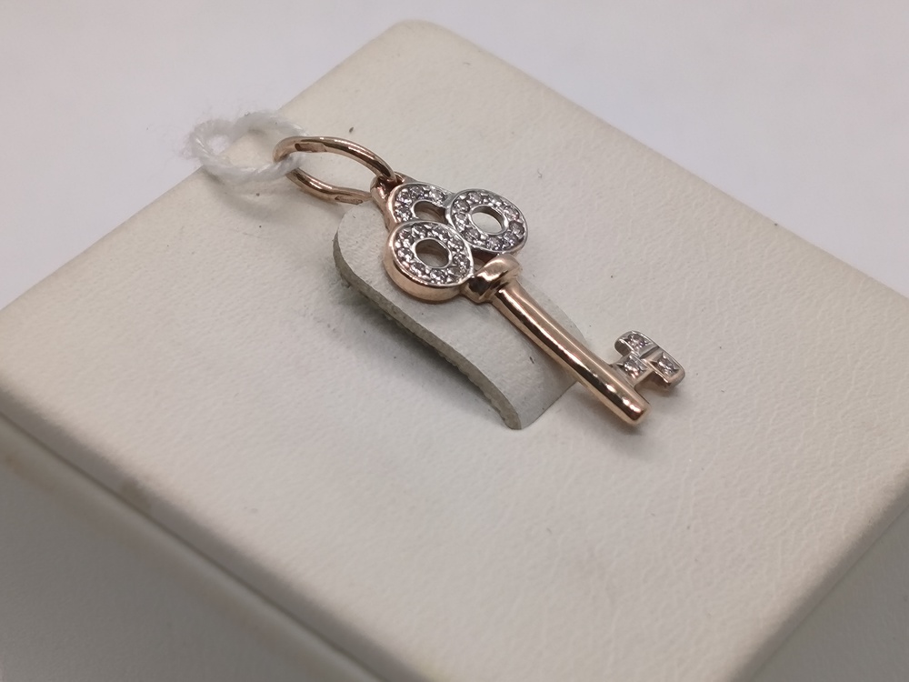 ПОДКМИ585 ПОДВЕСКА С КАМНЯМИ (Au 585)