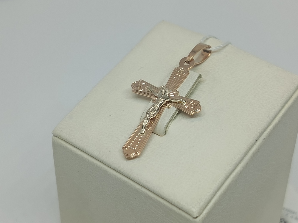 102-ИХ-22.23-12 ПОДВЕСКА КРЕСТ (Au 585)