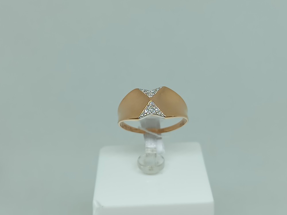 КОЛЬЦО С КАМНЯМИ (Au 585)