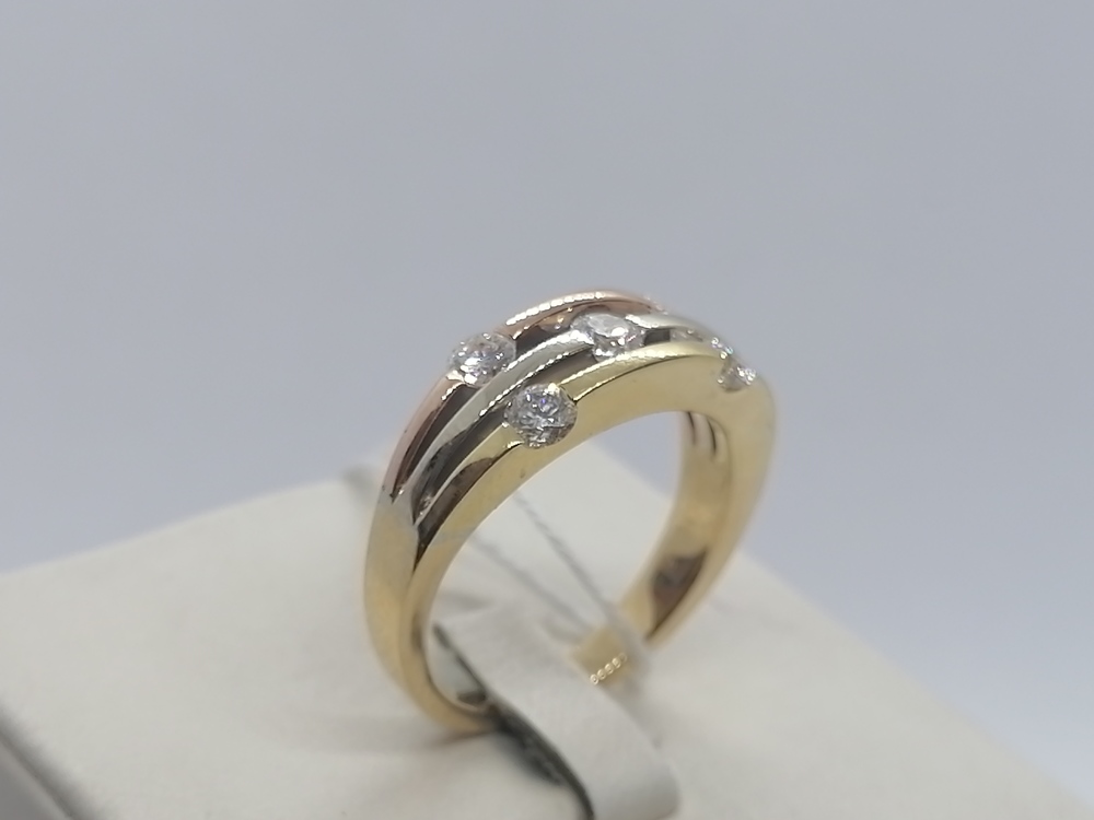 КОЛЬЦО БРИЛЛИАНТ Au 750