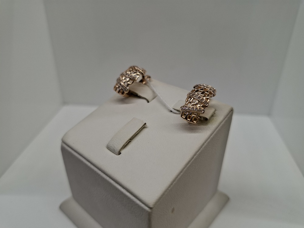 СКМИ585 СЕРЬГИ С КАМНЯМИ (Au 585)