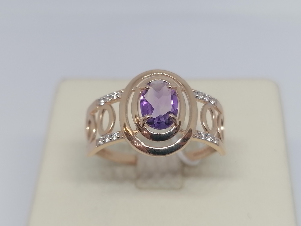 КОЛКМИ585 КОЛЬЦО С КАМНЯМИ (Au 585)