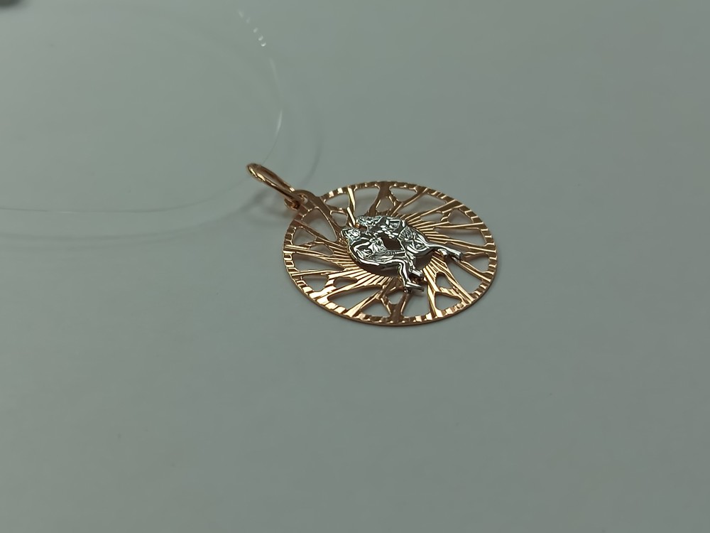 ПОДВЕСКА ЗНАК ЗОДИАКА БЛИЗНЕЦЫ (Au 585)