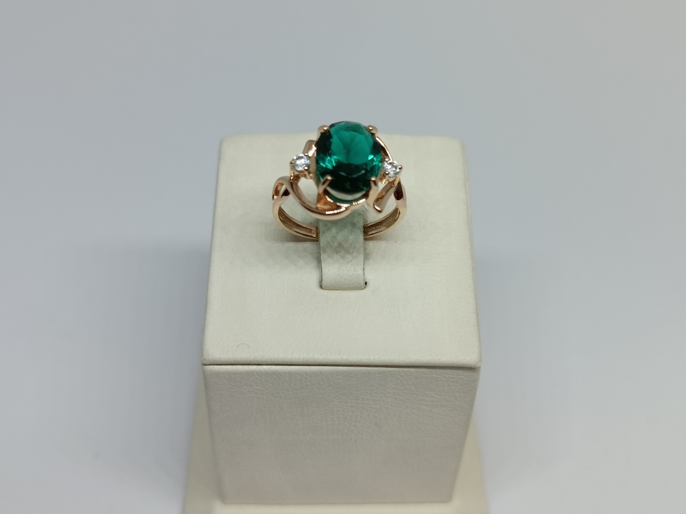 КОЛЬЦО С КАМНЯМИ (Au 585)