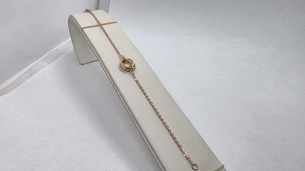 БРАСЛЕТ ПУСТОТЕЛЫЙ Якорное (Au 585)