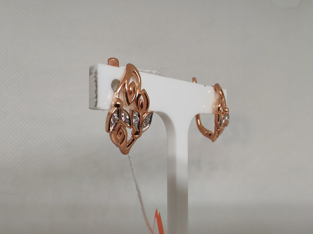 СЕРЬГИ С КАМНЯМИ (Au 585)