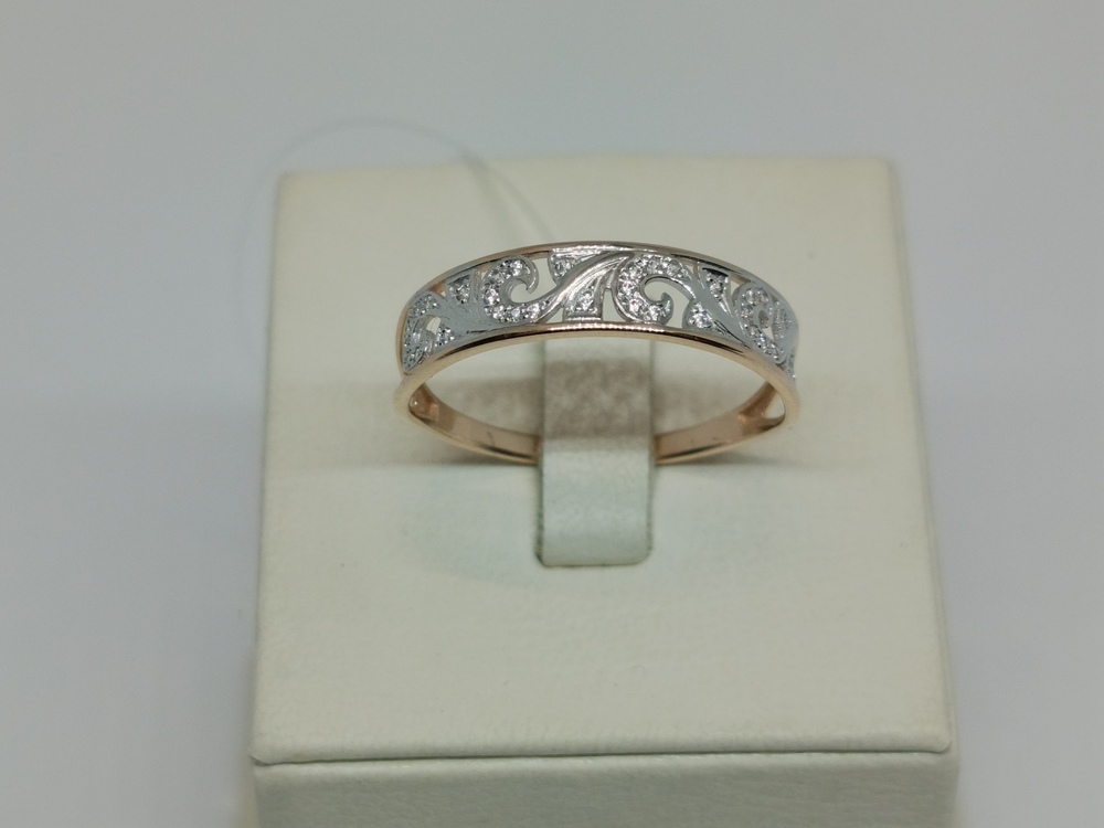 КОЛЬЦО С КАМНЯМИ (Au 585)