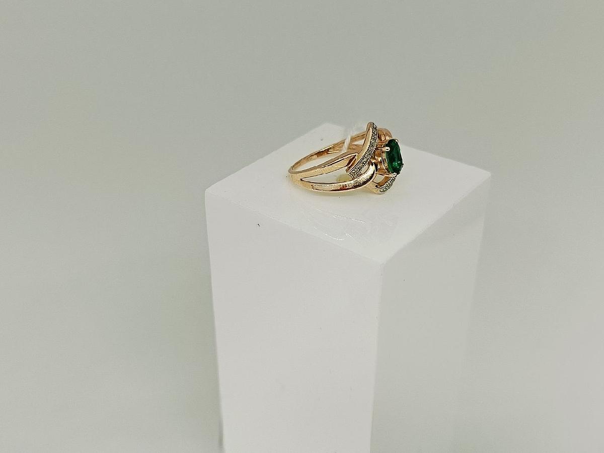 КОЛЬЦО С КАМНЯМИ (Au 585)