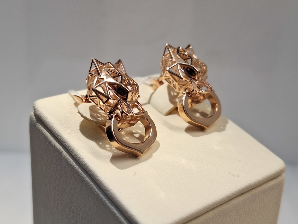 СЕРЬГИ С КАМНЯМИ (Au 585)