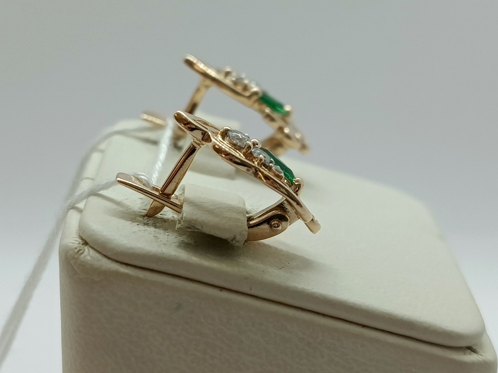 СЕРЬГИ С КАМНЯМИ (Au 585)