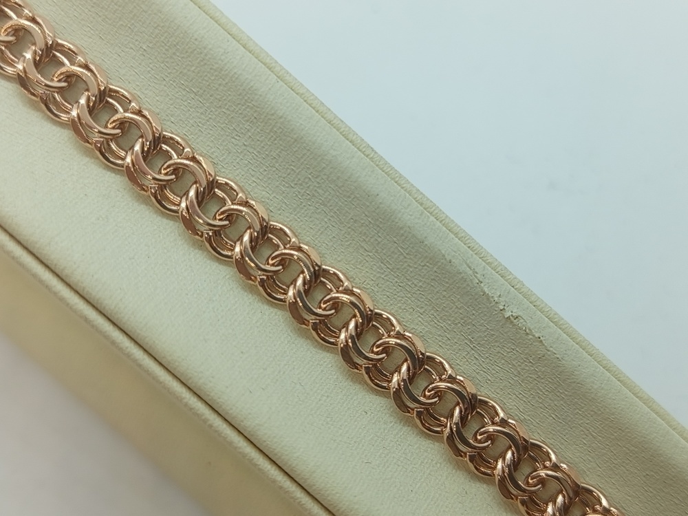 БЛБ585 БРАСЛЕТ ПОЛНОВЕСНЫЙ Бисмарк (Au 585)