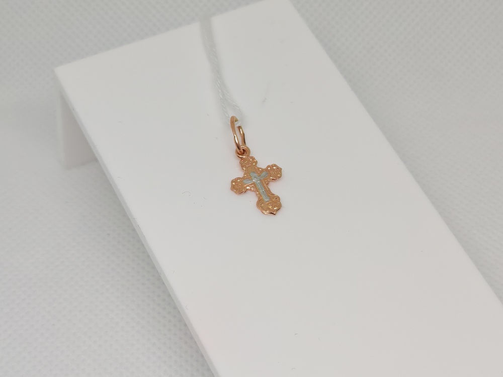 ПОДКБК585 ПОДВЕСКА КРЕСТ БЕЗ КАМНЯ (Au 585)