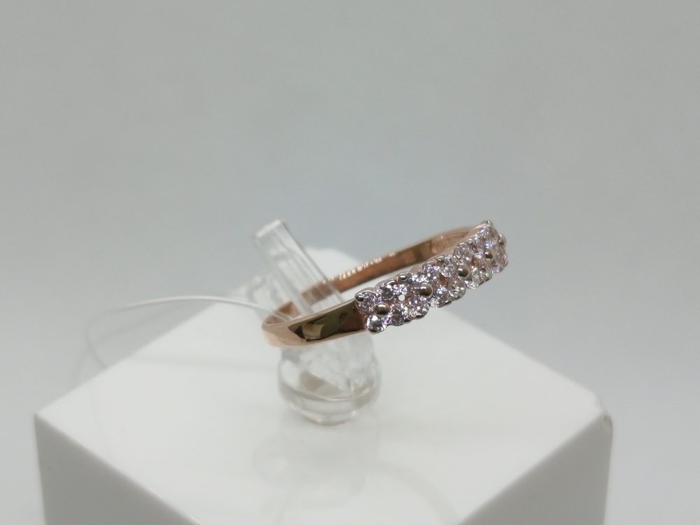 КОЛЬЦО С КАМНЯМИ (Au 585)