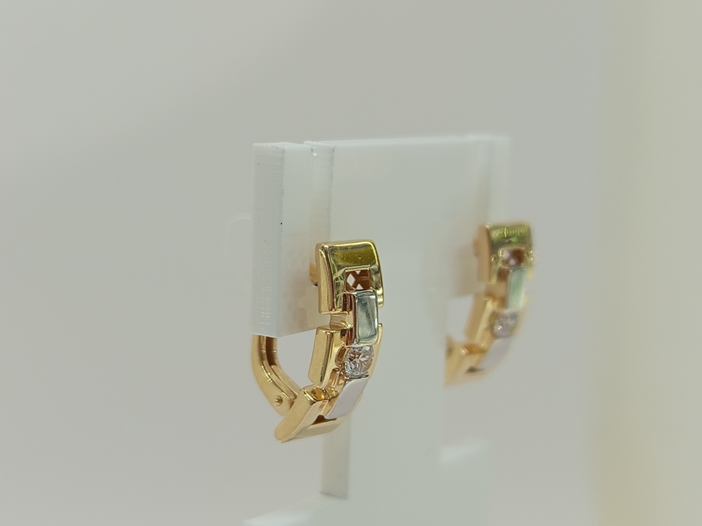 СЕРЬГИ С КАМНЕМ (Au 585)