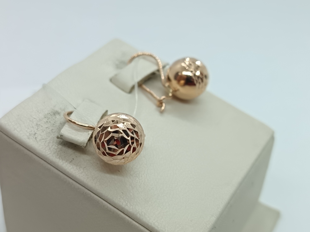 СЕРЬГИ БЕЗ КАМНЯ (Au 585)