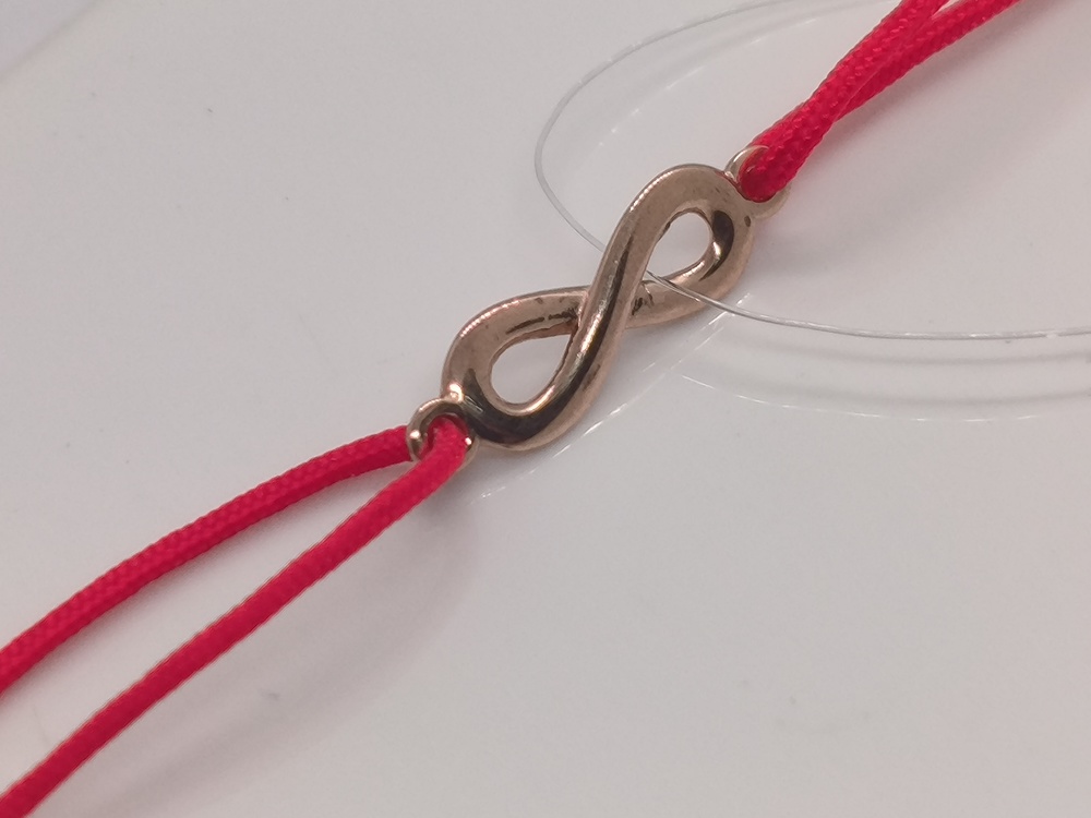 БРАСЛЕТ КРАСНАЯ НИТЬ (Au 585)