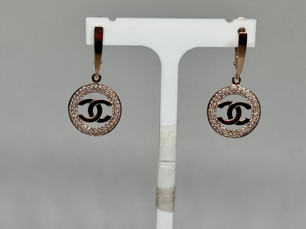 СЕРЬГИ С КАМНЯМИ (Au 585)