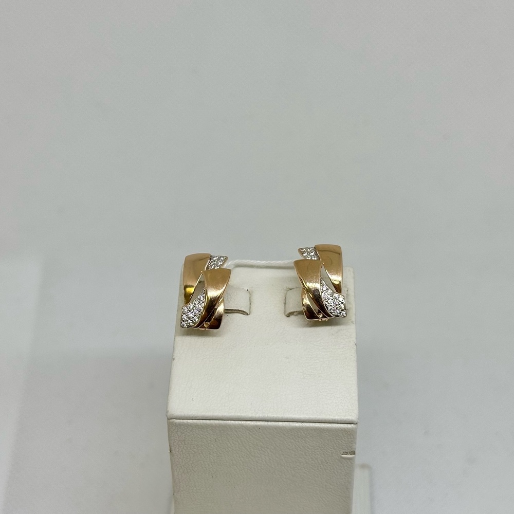 СКМИ585 СЕРЬГИ С КАМНЯМИ (Au 585)