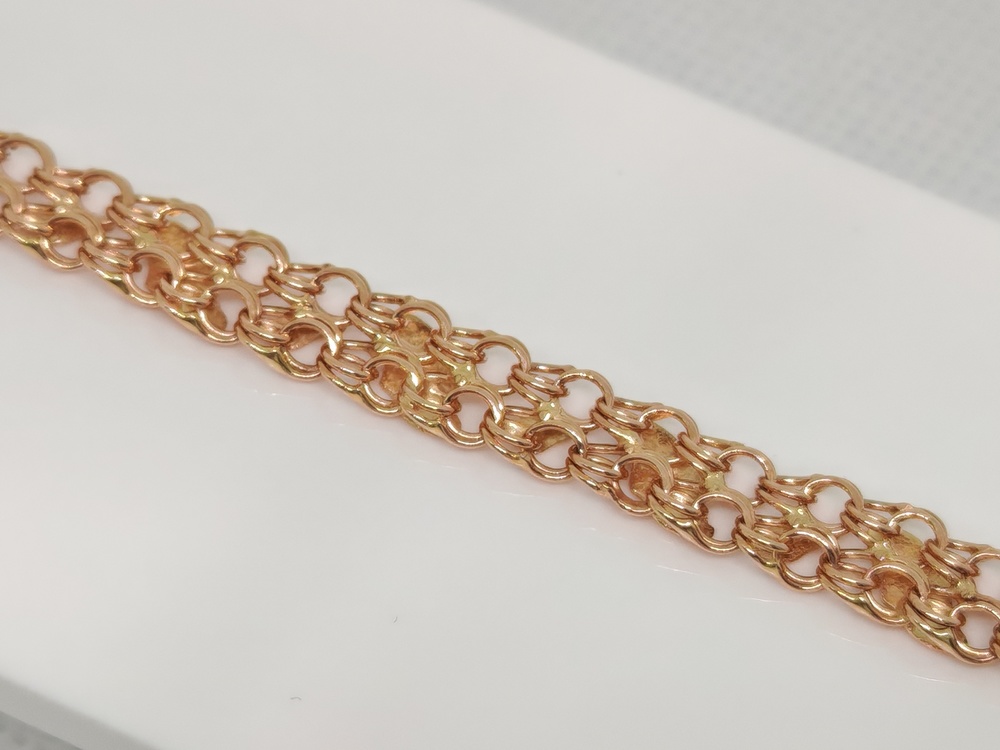 БРАСЛЕТ ПОЛНОВЕСНЫЙ Фантазия Au 585