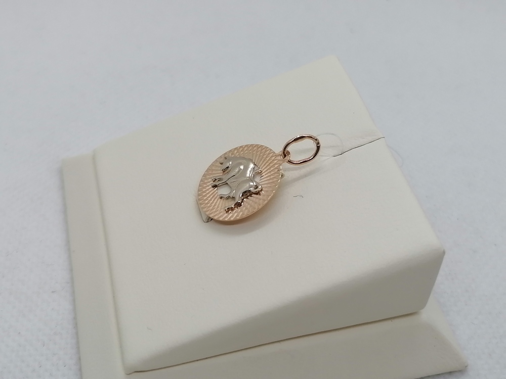 ПОДВЕСКА ЗНАК ЗОДИАКА ТЕЛЕЦ (Au 585)